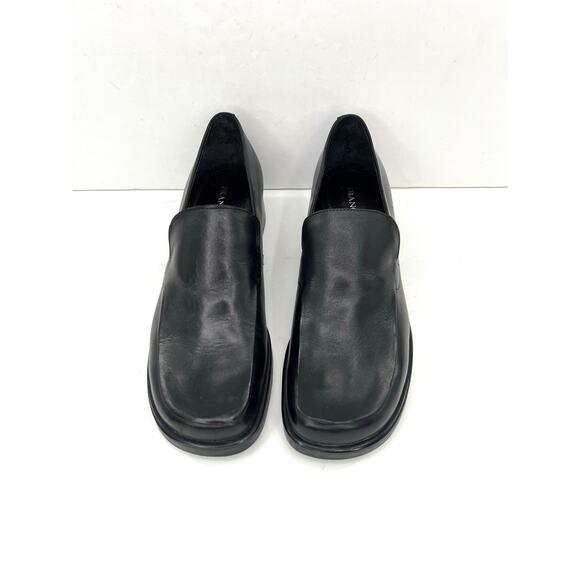 Franco Sarto Bocca women’s slip-on loafer in black leather flats shoes - Picture 4 of 11